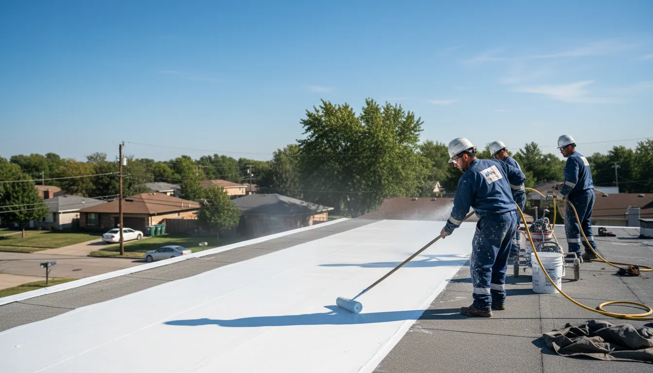 Commercial roof coating in Hutchins, TX near me